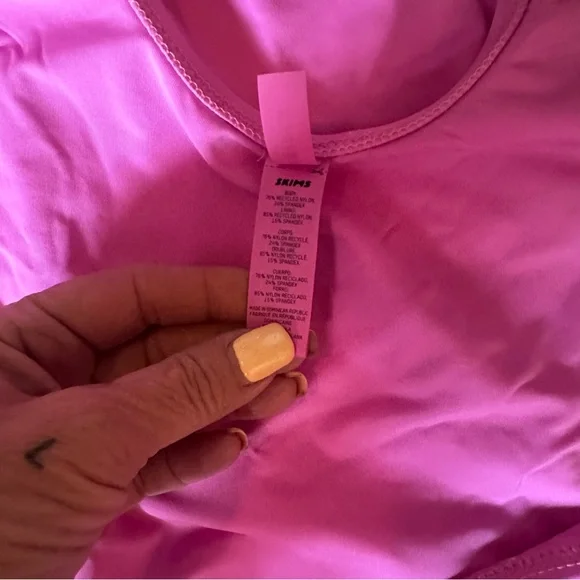 SKIMS Hot Pink Swim Set - Picture 3 of 5